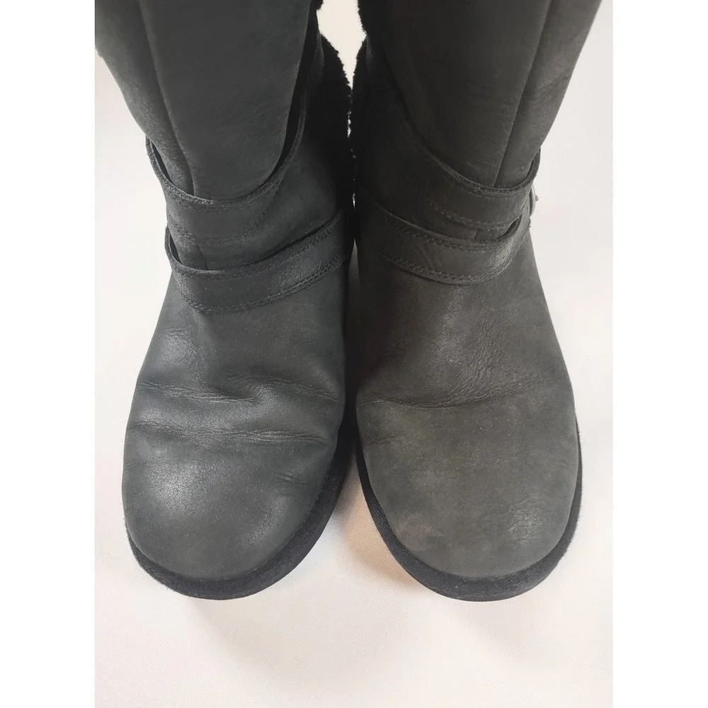 Black Moto Style Becket UGGs Size 6.5 Women's Winter UGG Boots